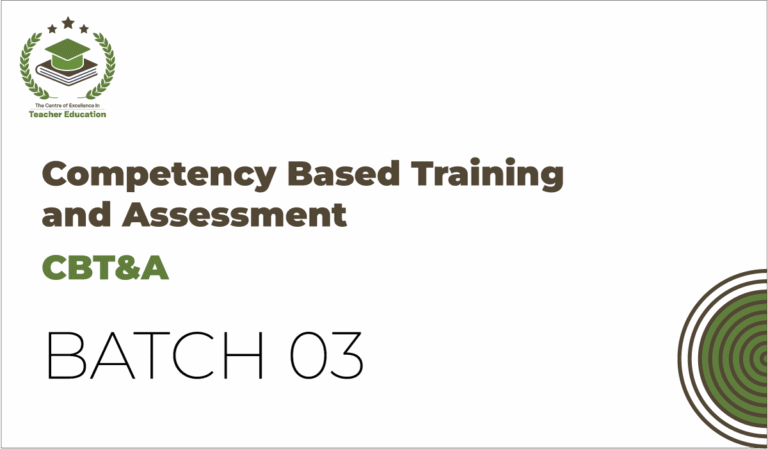CETE CBT&A Level 4 – Batch 03